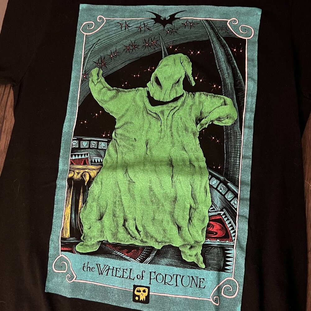 UNISEX Disney The Nightmare Before Christmas Oogie Boogie Tarot Card T-Shirt